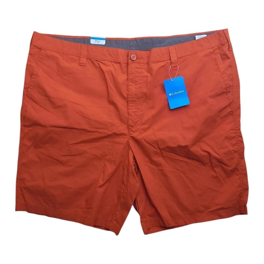 NWT Columbia PFG Fishing Shorts Size 48 Burnt Orange Outdoor Performance